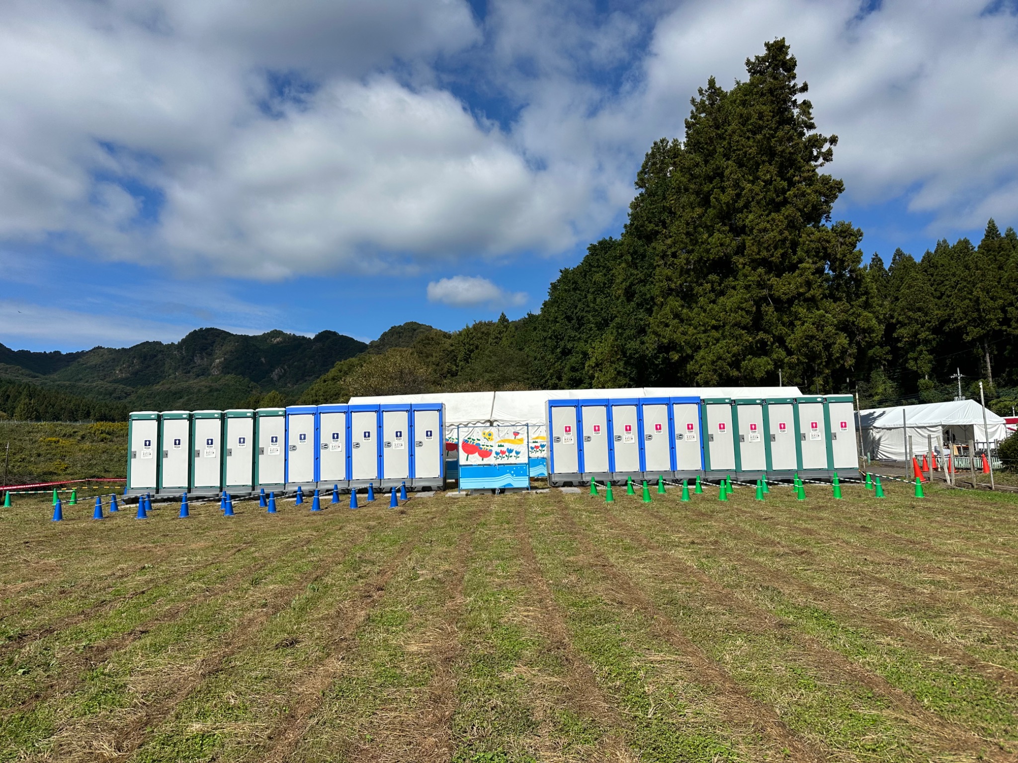 大規模イベントの仮設トイレ